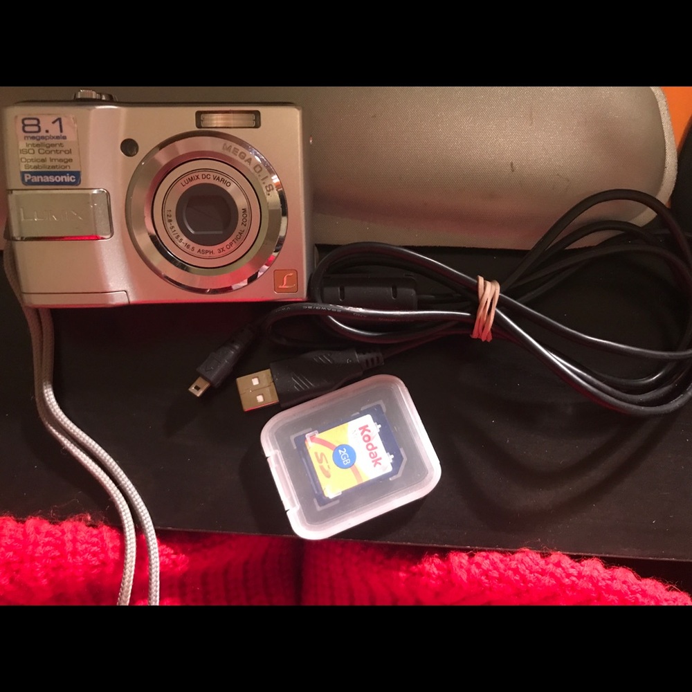 Panasonic  camera w/ cord +2gb memory card